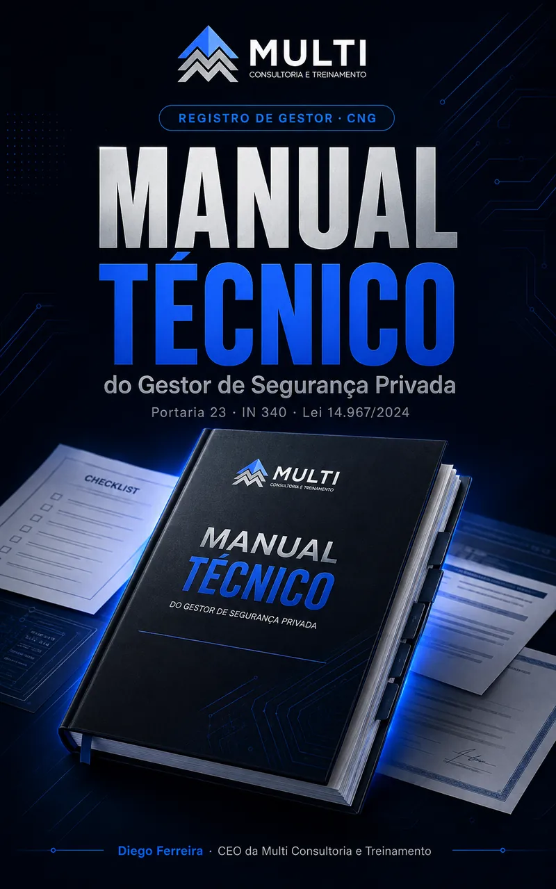 Capa do Manual Técnico do Gestor de Segurança Privada